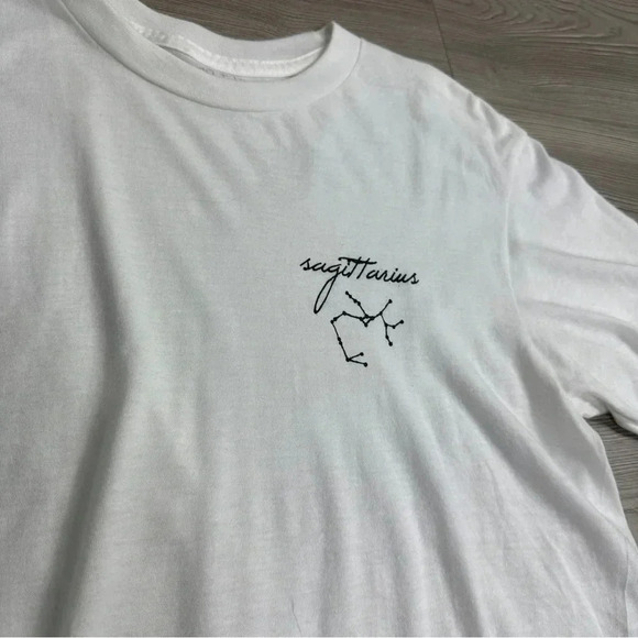 coco + pine Sagittarius Constellation White Shirt - Picture 2 of 3